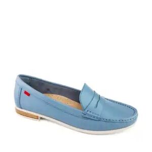 Marc Joseph New York Hamptons Leather Light Blue Loafer size 7